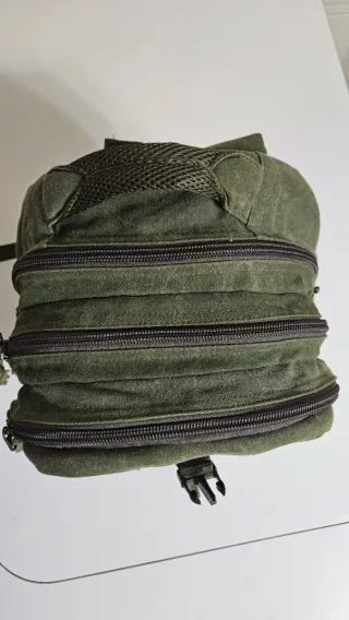 Mochila Barley loneta vintage verde