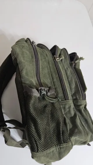 Mochila Barley loneta vintage verde