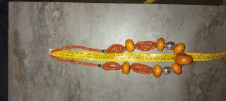 Collana in ambra e corallo vero