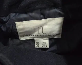 Abrigo de paño talla S azul marino mujer Lefties