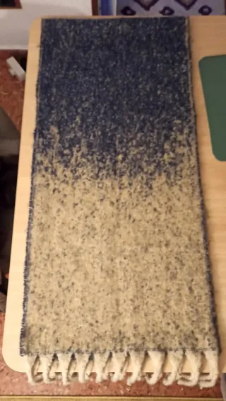 Bufanda ICHI Beige y Azul