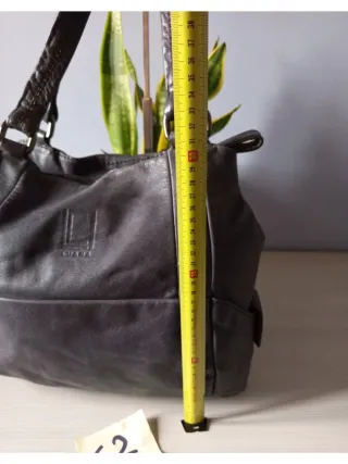 Borsa Luana vera pelle grigio