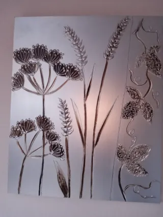 Cuadros Modernos sin marco Plateados (pareja)