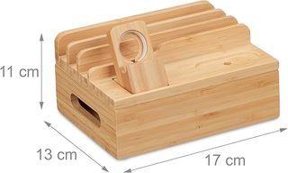 Organizador de escritorio de bambú