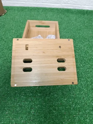 Organizador de escritorio de bambú