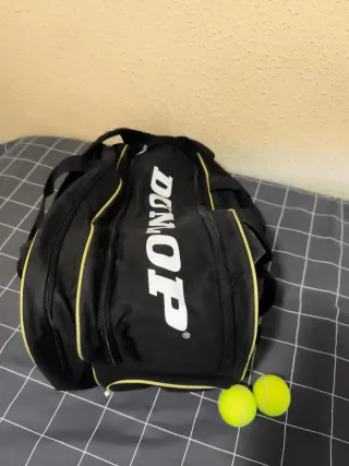 Paletero Pádel Dunlop Tour Series Negro/Amarillo