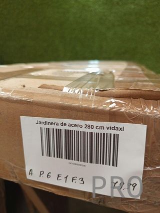 Jardinera acero 280x40x40cm - vidaXL