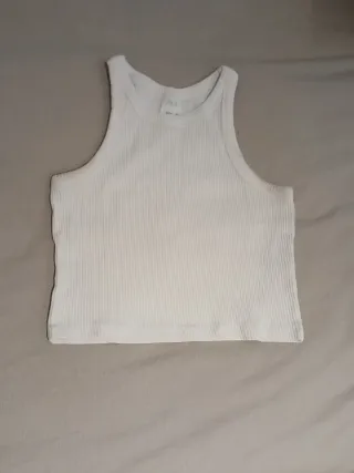 Conjunto 2 Camisetas sin manga Zara Mujer