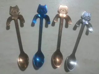 Set 4 Cucchiaini Gatto