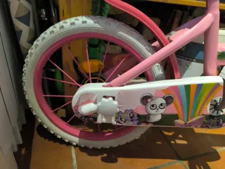 Bicicleta infantil rosa 16"