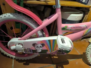 Bicicleta infantil rosa 16"