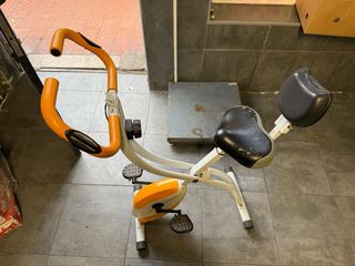 Bicicleta Estática Elíptica Naranja