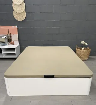 Canapé abatible madera y tela