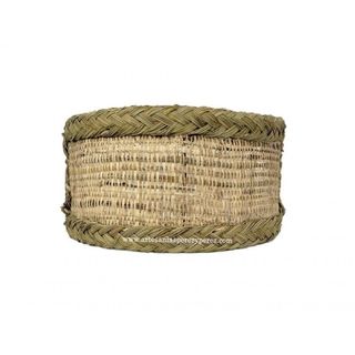 Aplique sin casquillo de esparto y rafia natural