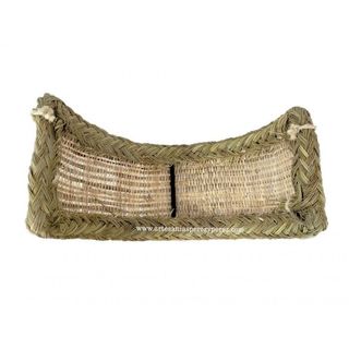 Aplique sin casquillo de esparto y rafia natural