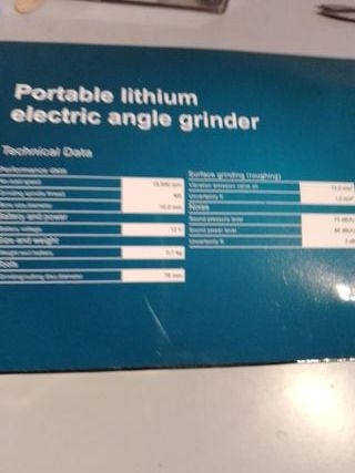 Mini radial litio 2 baterías 2000mAh + 2 discos