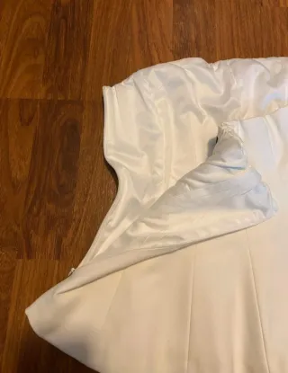 Top Zara Blanco Peplum