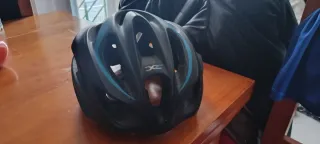 Casco Rockrider Negro y Azul