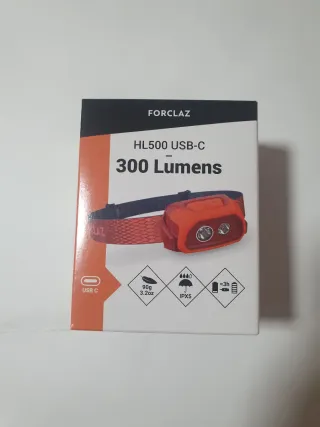 Linterna frontal Forclaz HL500 USB-C