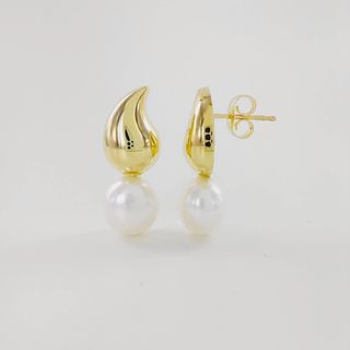Pendientes Oro 18k Perla