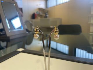 Pendientes Oro 18k Perla
