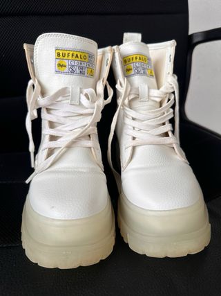 Buffalo Aspha Rld Stivali Donna Bianco