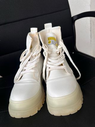 Buffalo Aspha Rld Stivali Donna Bianco