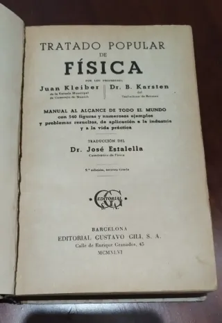 Tratado Popular de Física (1946)