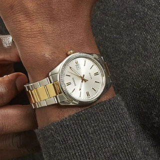 Orologio Casio Uomo Acciaio Dorato Argento