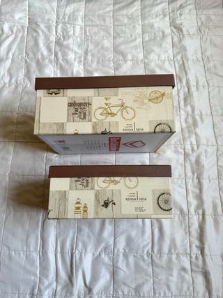 Set 2 Scatole Vintage Bicicletta