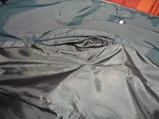 Abrigo largo anorak mujer talla 40 verde