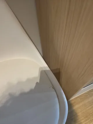 Silla de comedor blanca y madera