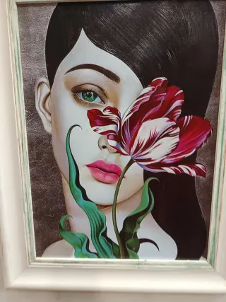 Stampa semi dipinta 40x50