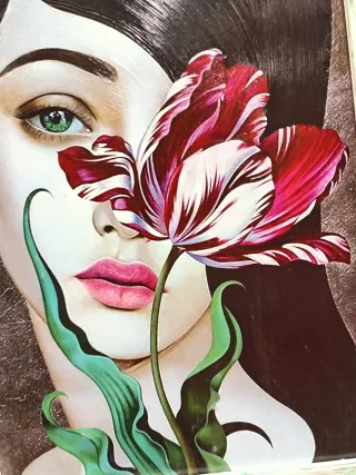 Stampa semi dipinta 40x50