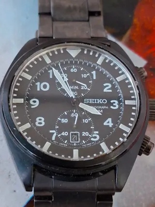 Orologio Seiko Cronografo Nero