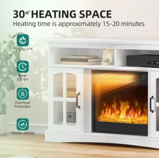 CHIMENEA ELÉCTRICA CON MUEBLE NUEVA