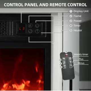 CHIMENEA ELÉCTRICA CON MUEBLE NUEVA