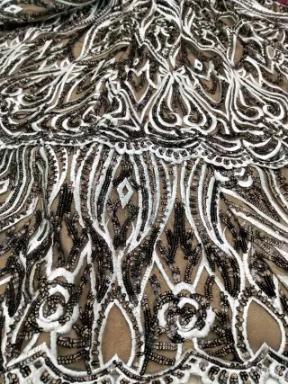 Vestido de fiesta largo lentejuelas