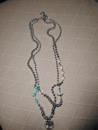 Doppia collana Nomination con pendente albero vita