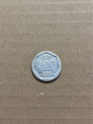 Moneda 200 Pesetas 1986 J. Carlos