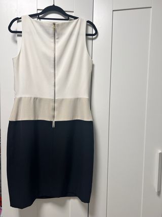 Vestido Elegante Ralph Lauren Blanco y Negro