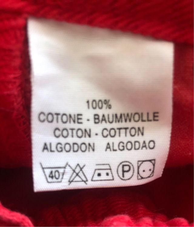 Pantalón niño rojo Benetton 2 años