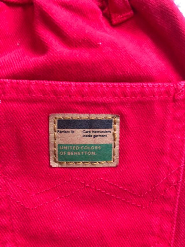 Pantalón niño rojo Benetton 2 años