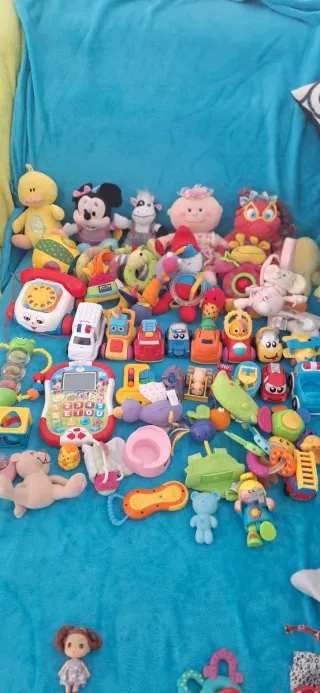 Lote Juguetes Bebé Mickey Vaca Cochecitos