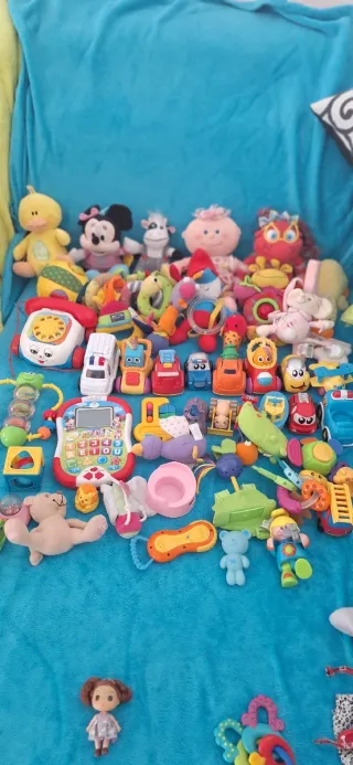 Lote Juguetes Bebé Mickey Vaca Cochecitos