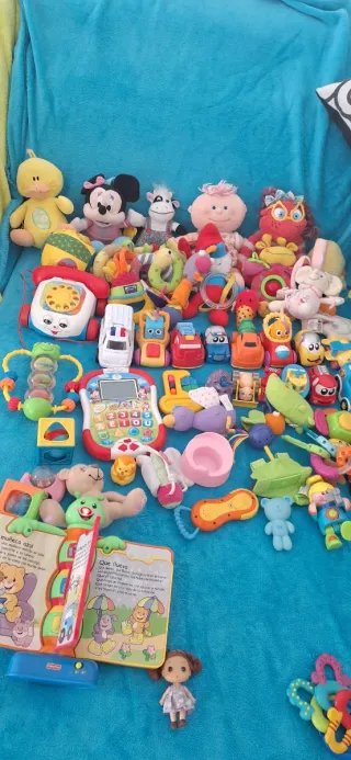 Lote Juguetes Bebé Mickey Vaca Cochecitos