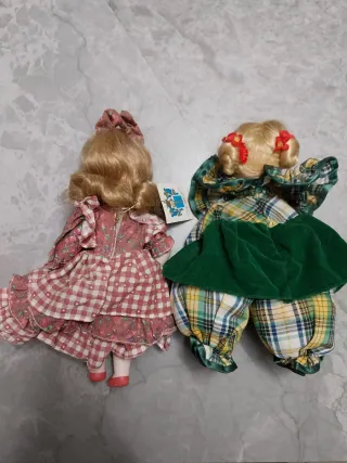 Coppia bambole porcellana vintage