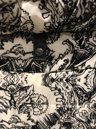 Parka acolchada estampada