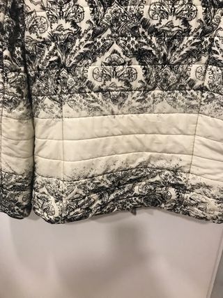 Parka acolchada estampada