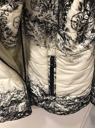 Parka acolchada estampada